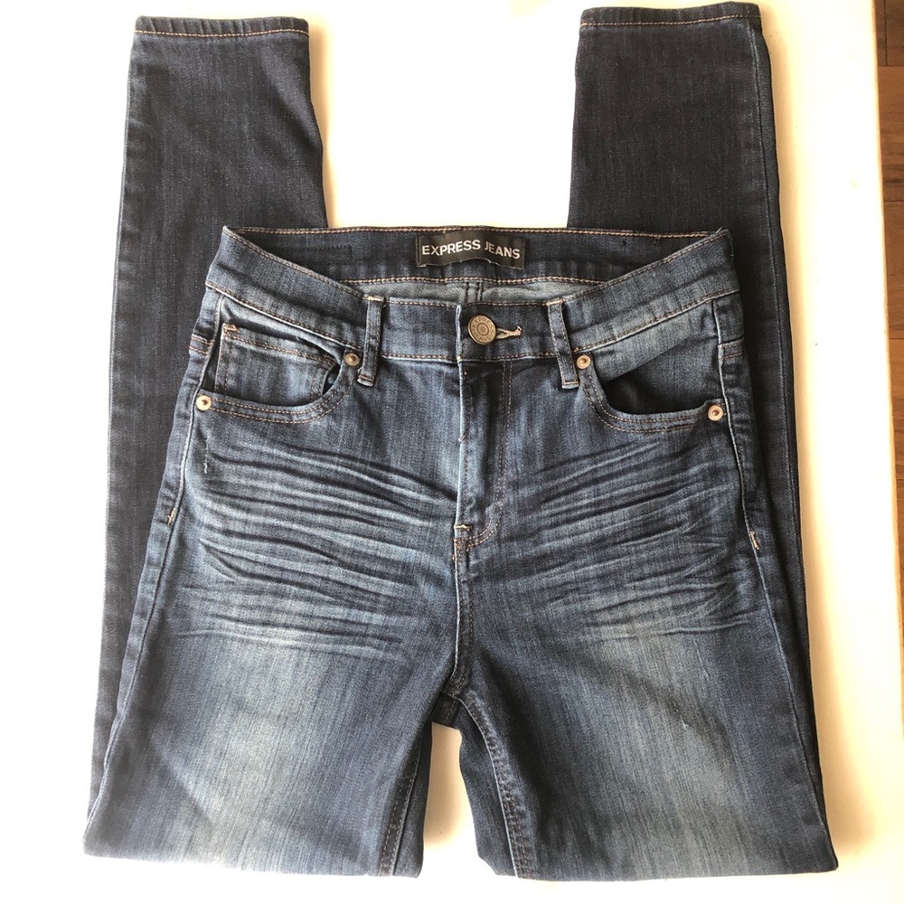 Express Jeans . Soft & stretchy , gently worn